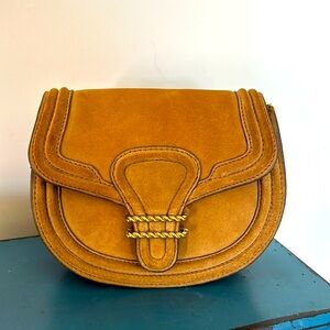 ZARA Suede saddle bag